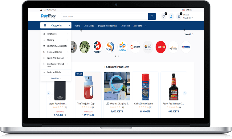 Deje.shop - Multi-vendor E-commerce Platform