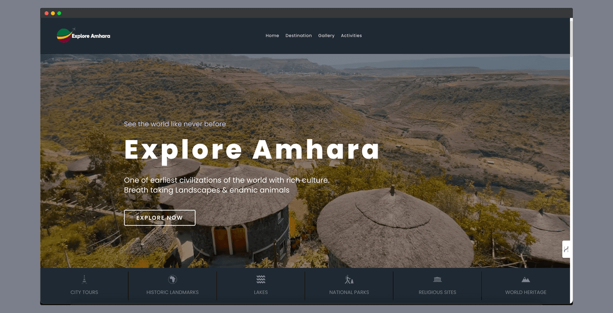 Explore Amhara - Tourism Portal